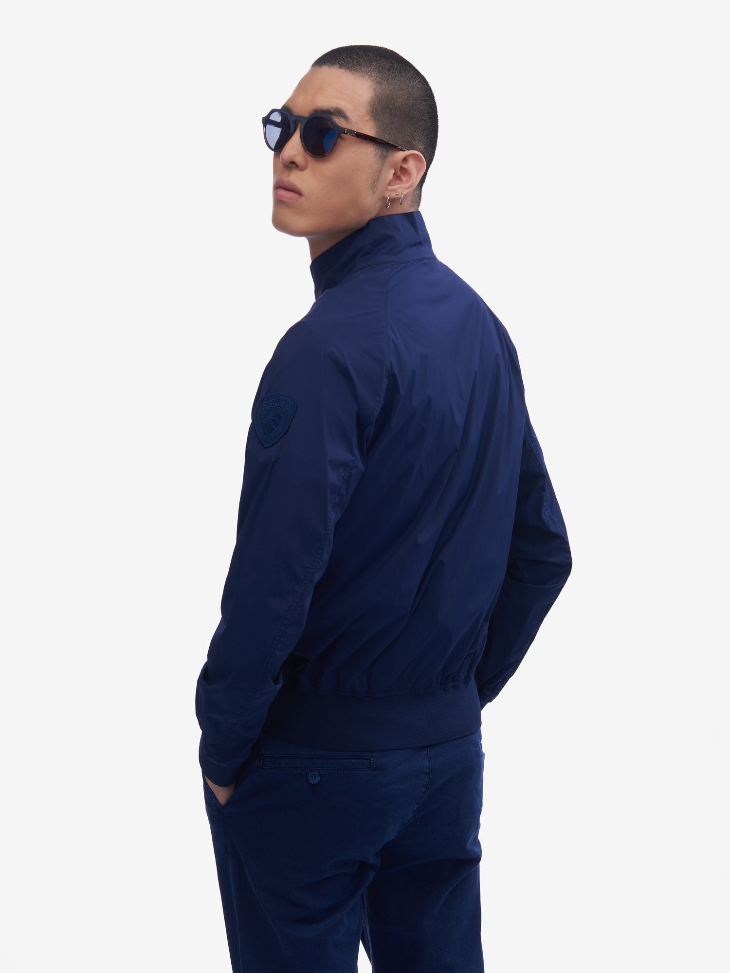 Giubbino sfoderato opaco hodgson / Blu - Ideal Moda