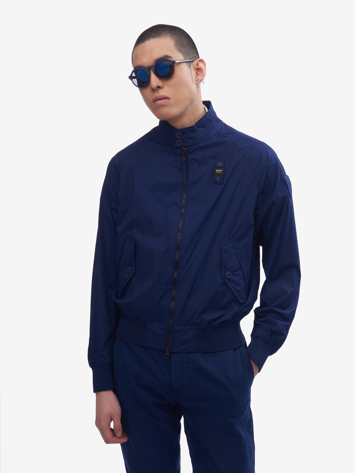 Giubbino sfoderato opaco hodgson / Blu - Ideal Moda