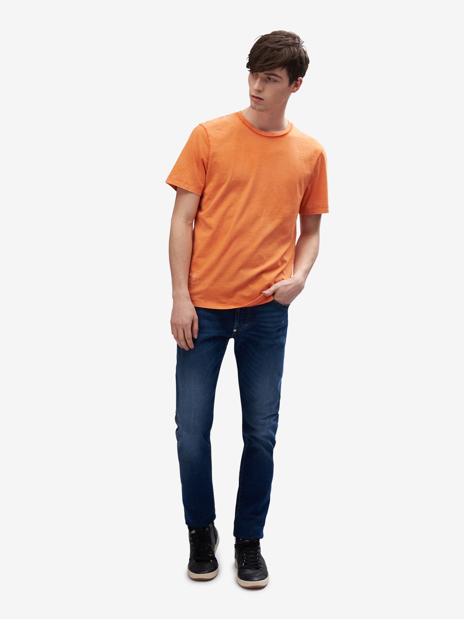 T-Shirt sfumata / Arancione - Ideal Moda