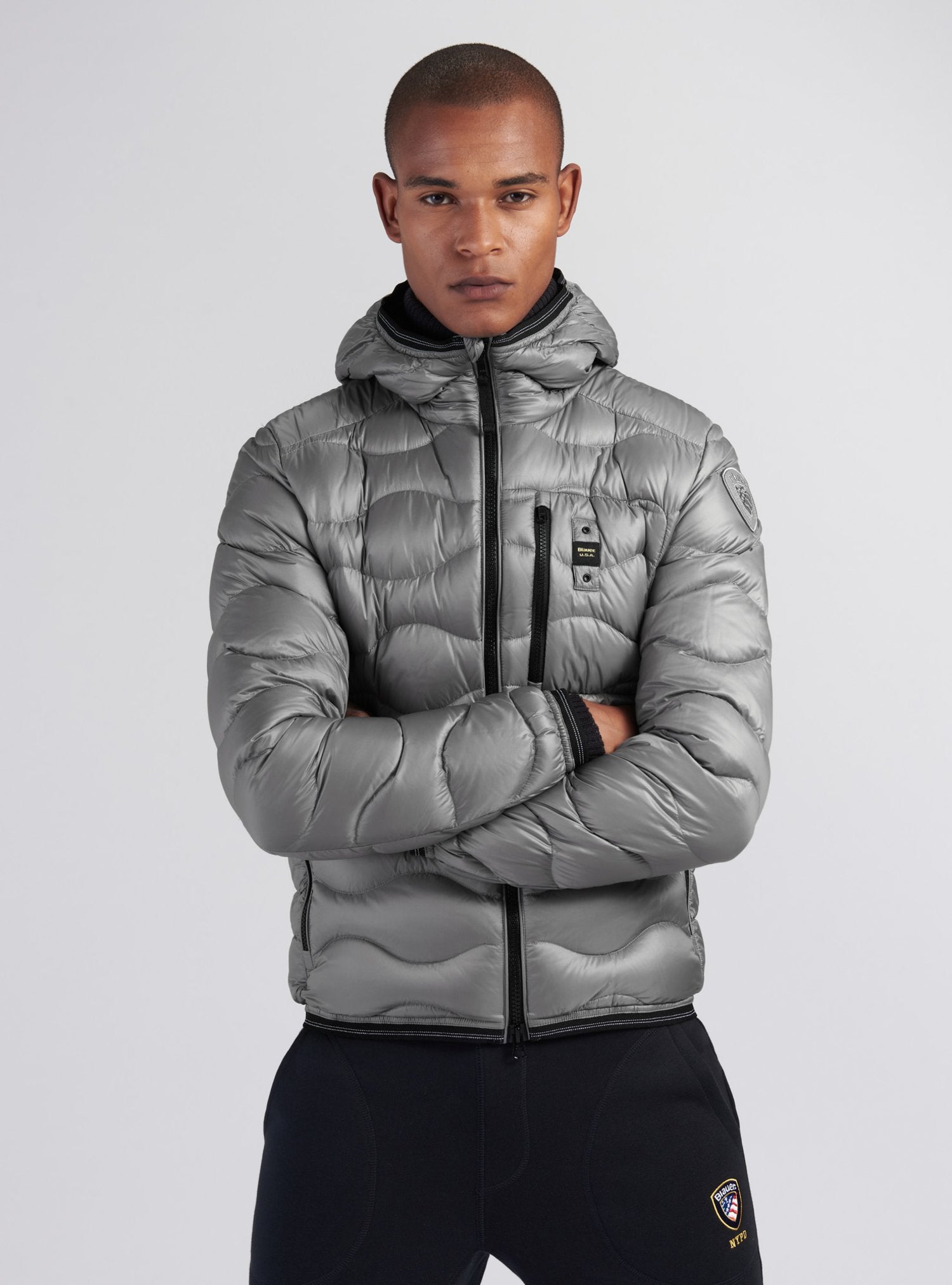 Piumino A Onde Roy / Grigio - Ideal Moda