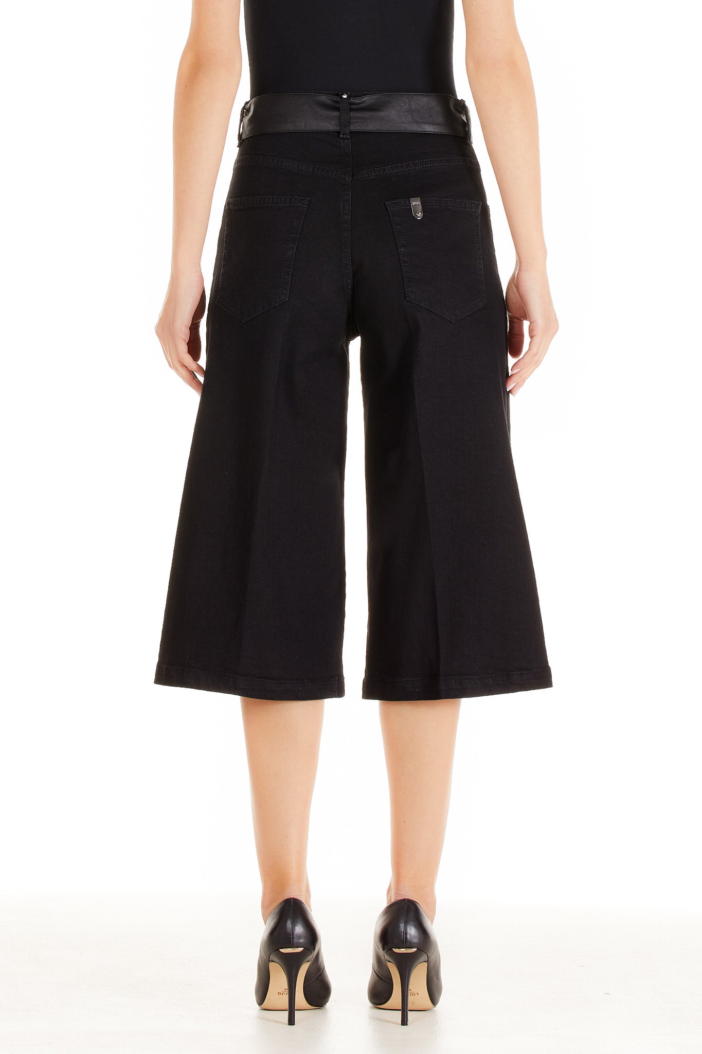 Bermuda in Ecopelle Liu Jo / Nero - Ideal Moda