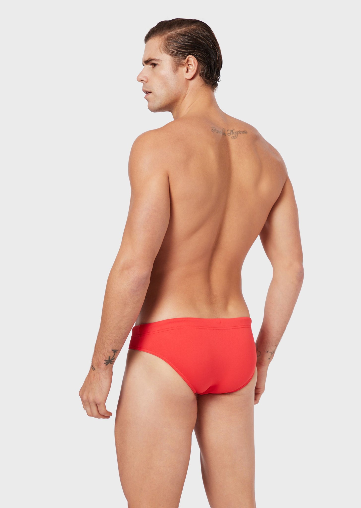 Slip da mare in jersey / Rosso - Ideal Moda