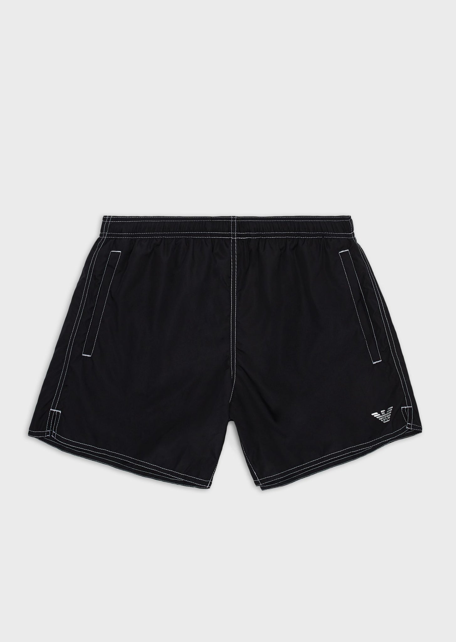 Costume boxer packable con logo / Nero - Ideal Moda