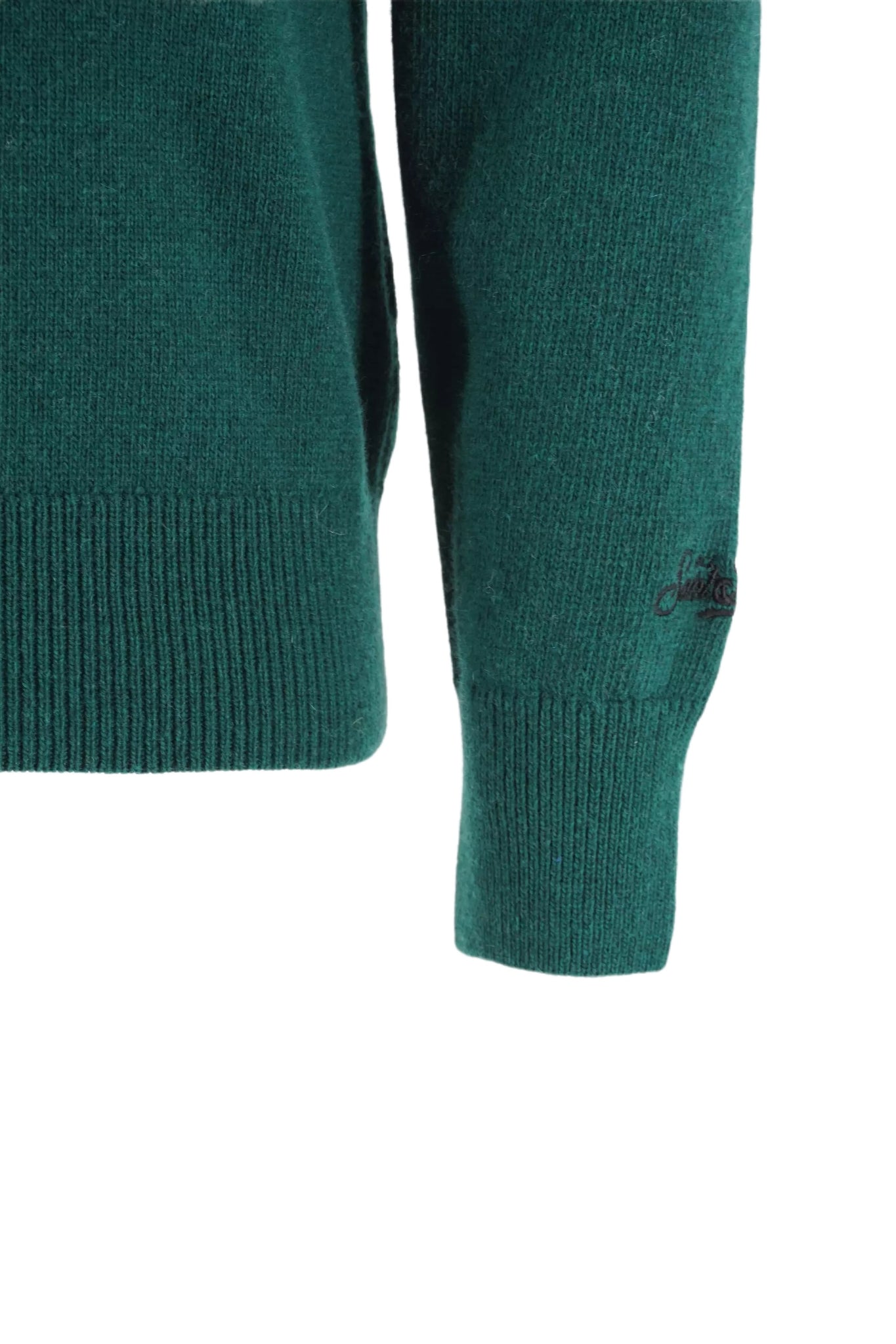 Maglia Girocollo con Stampa Mc2 Saint Barth / Verde - Ideal Moda