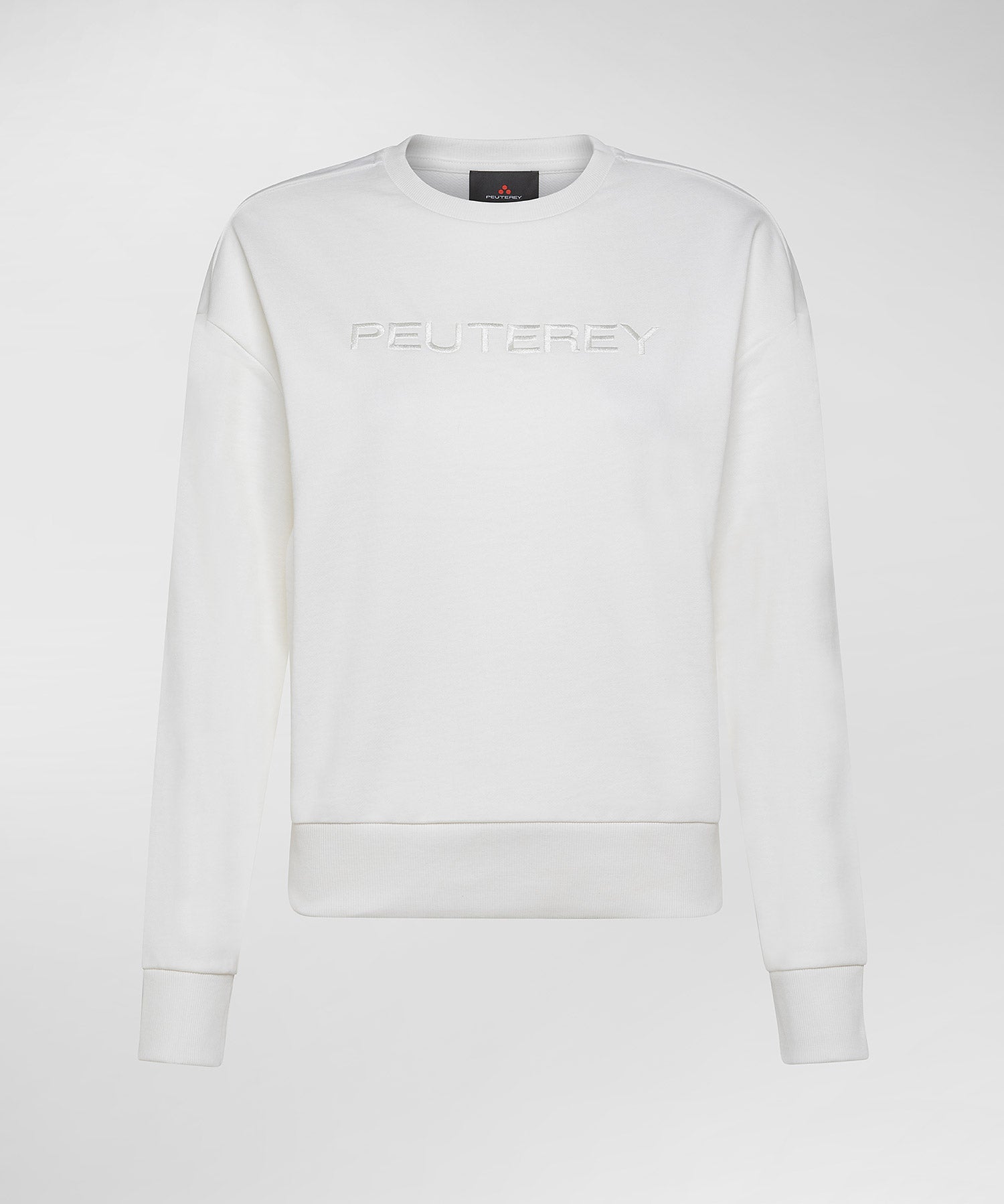 Felpa da Donna con Lettering sul Davanti / Bianco - Ideal Moda