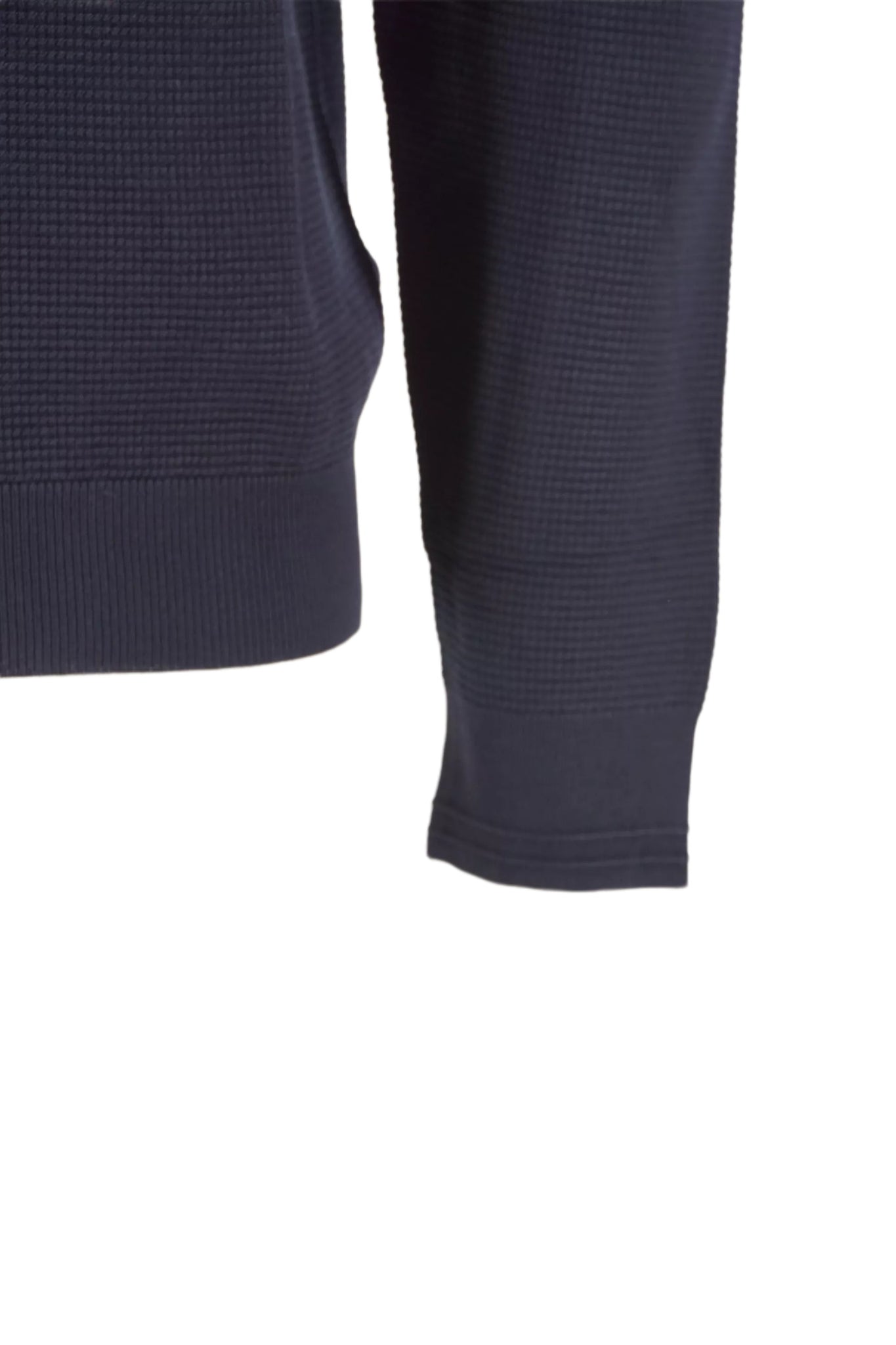 Maglia Girocollo con Tessuto Tramato Refrigue / Blu - Ideal Moda