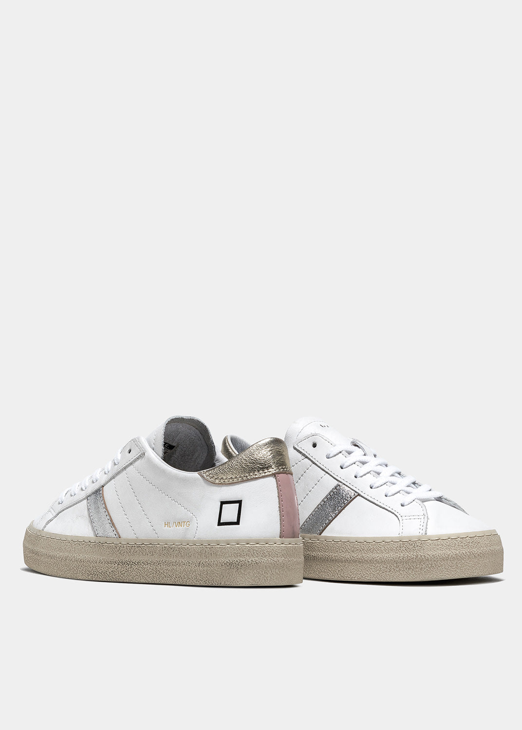 Sneaker DATE in Pelle Hill Low Vintage Calf / Bianco - Ideal Moda