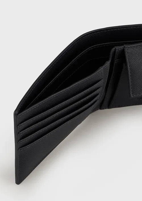 Portafoglio con Coin Pocket Emporio Armani / Nero - Ideal Moda