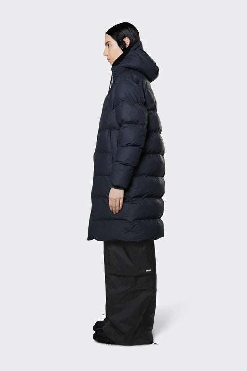 Giubbino Long Puffer Rains / Blu - Ideal Moda
