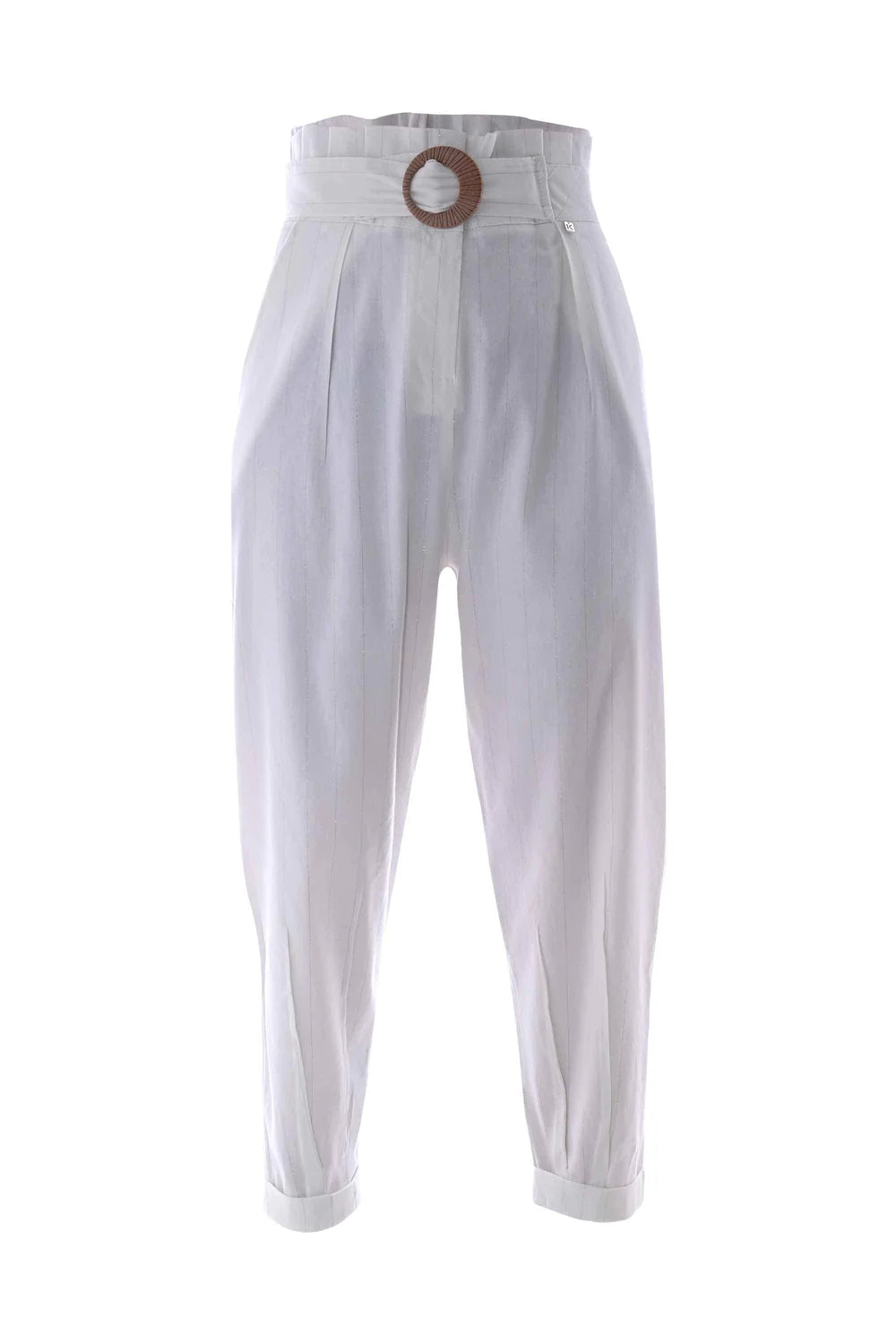 Pantalone con Risvolti Kocca / Bianco - Ideal Moda