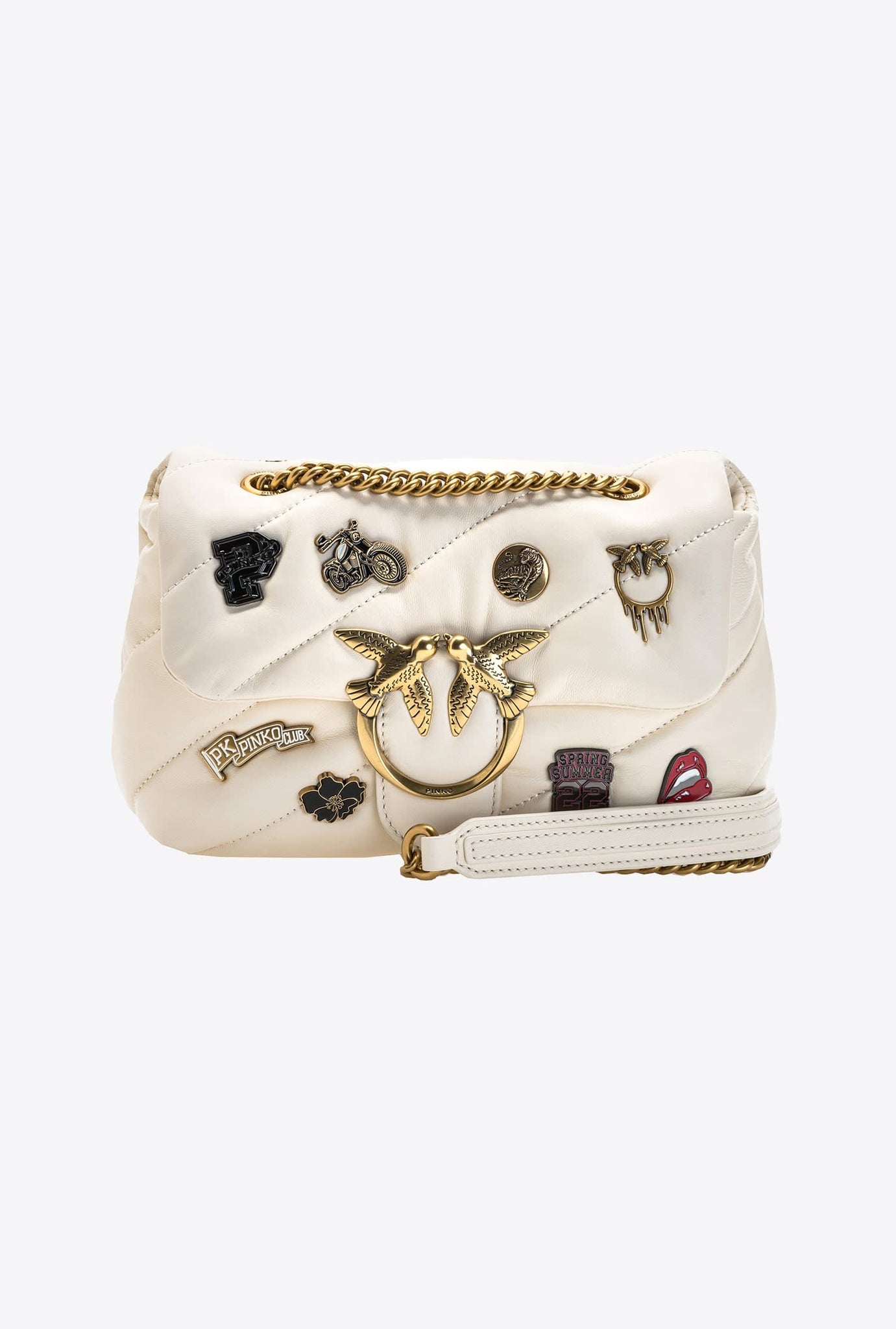 Borsa Pinko Love Mini Puff / Avorio - Ideal Moda