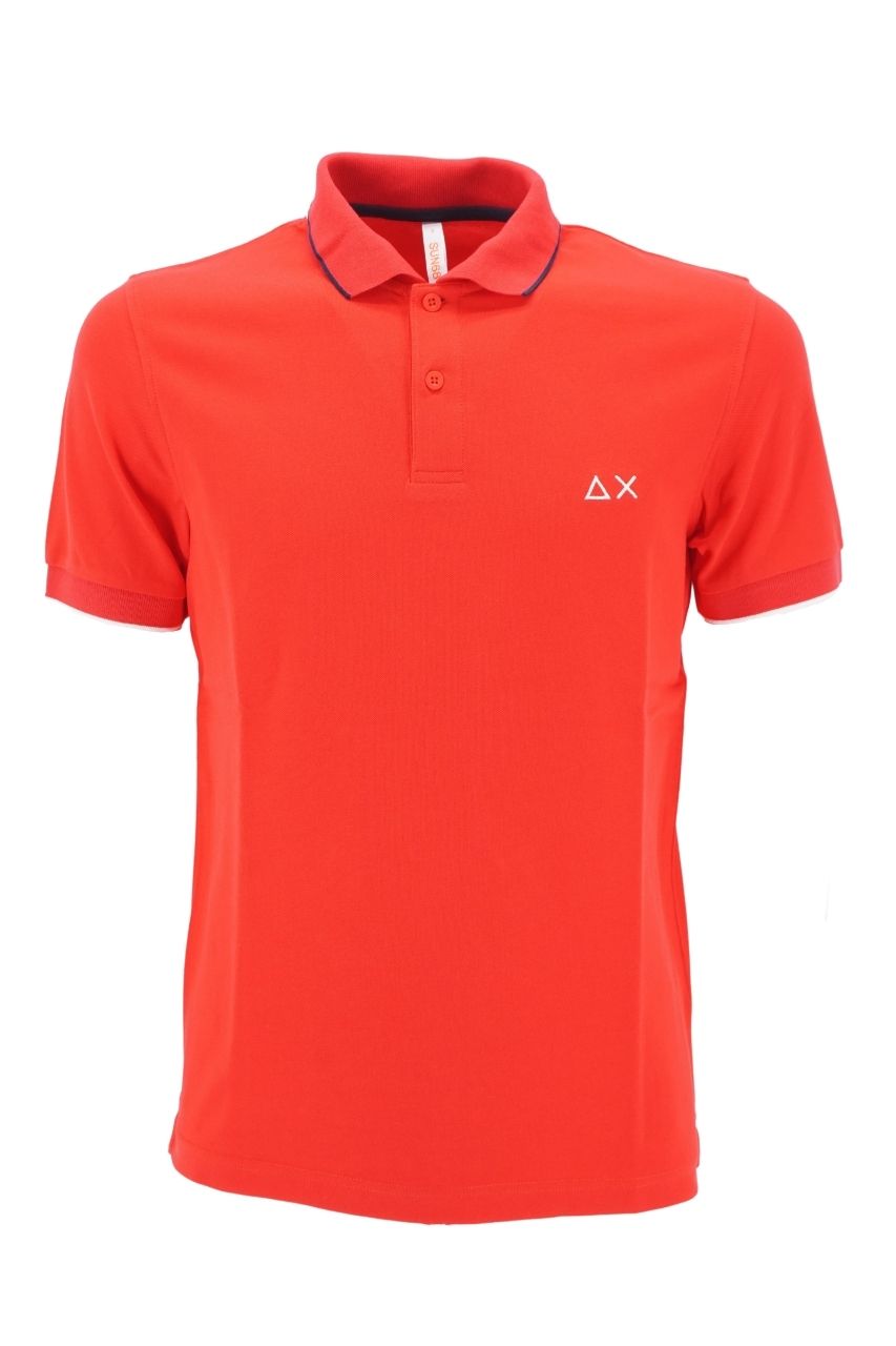 Polo Sun 68 con Contrasti / Rosso - Ideal Moda