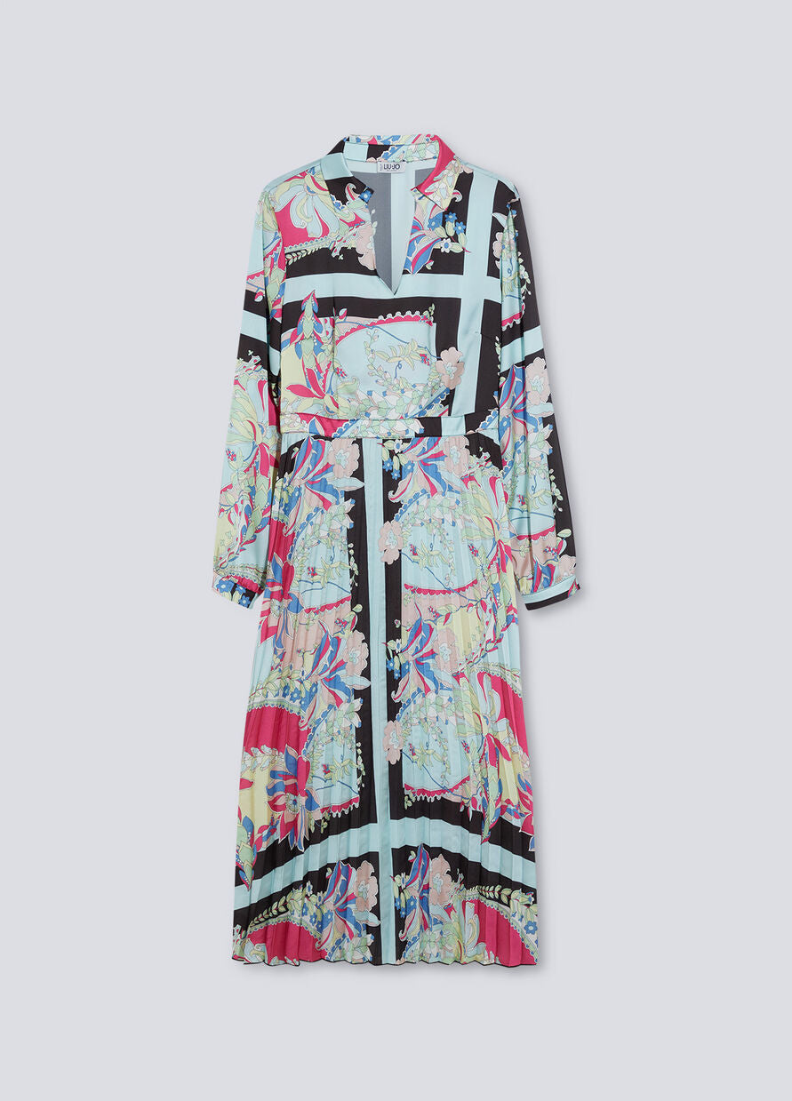 Abito Liu Jo in Raso / Azzurro - Ideal Moda