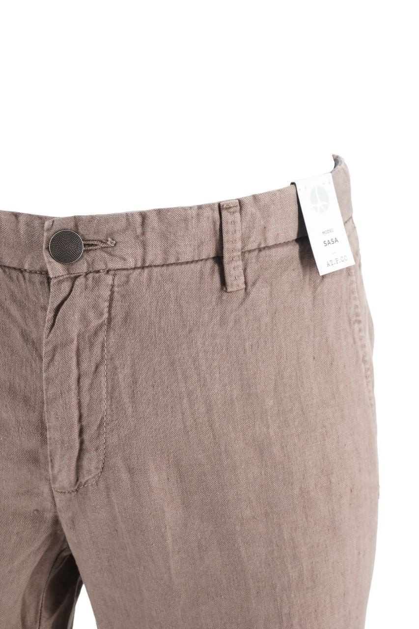 Pantalone AT.P.CO. in Lino / Beige - Ideal Moda