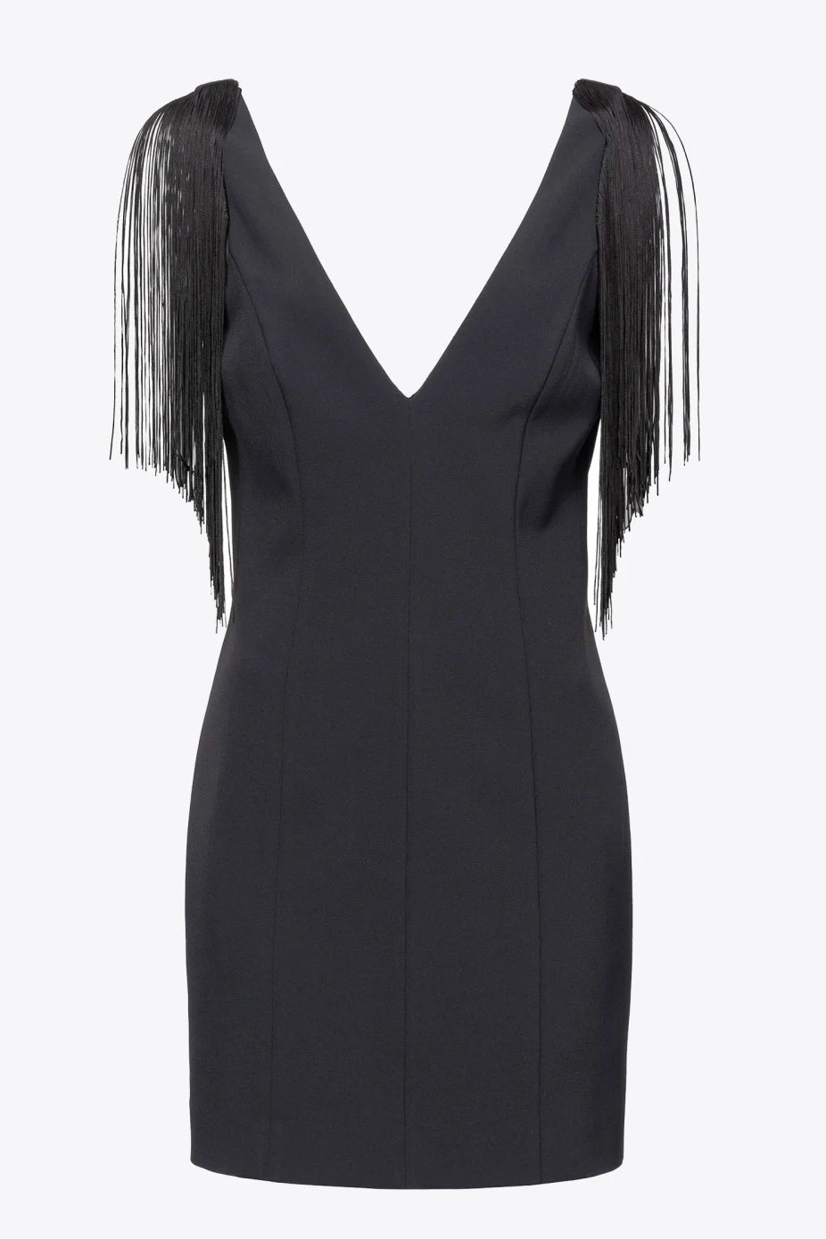 Mini Abito con Frange Pinko / Nero - Ideal Moda