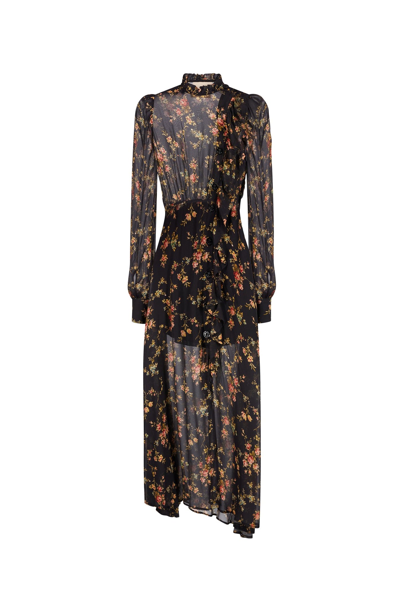 Abito Lungo a Fantasia Aniye By / Nero - Ideal Moda