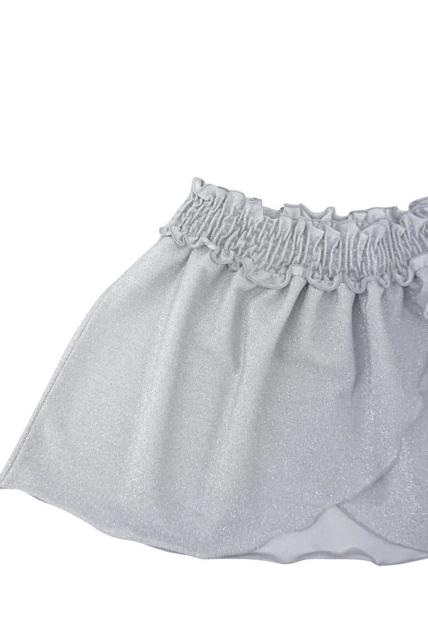 Gonna Mini Exchange Lurex / Argento - Ideal Moda