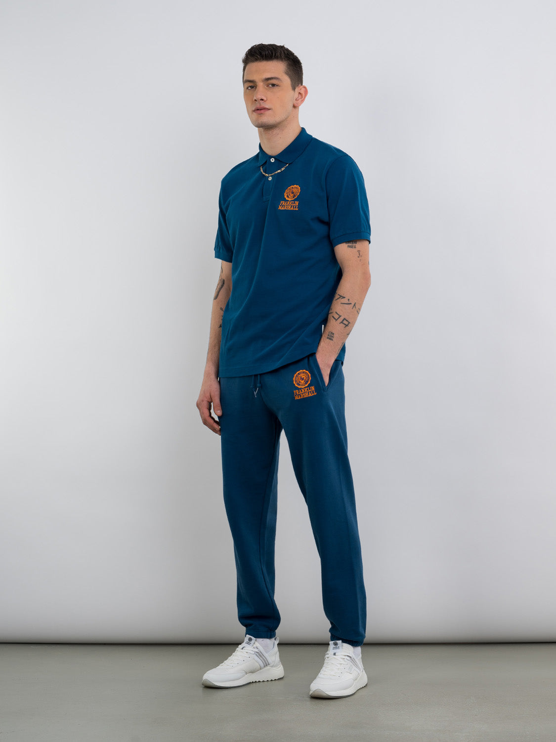 Polo Franklin & Marshall in Piquet / Blu - Ideal Moda