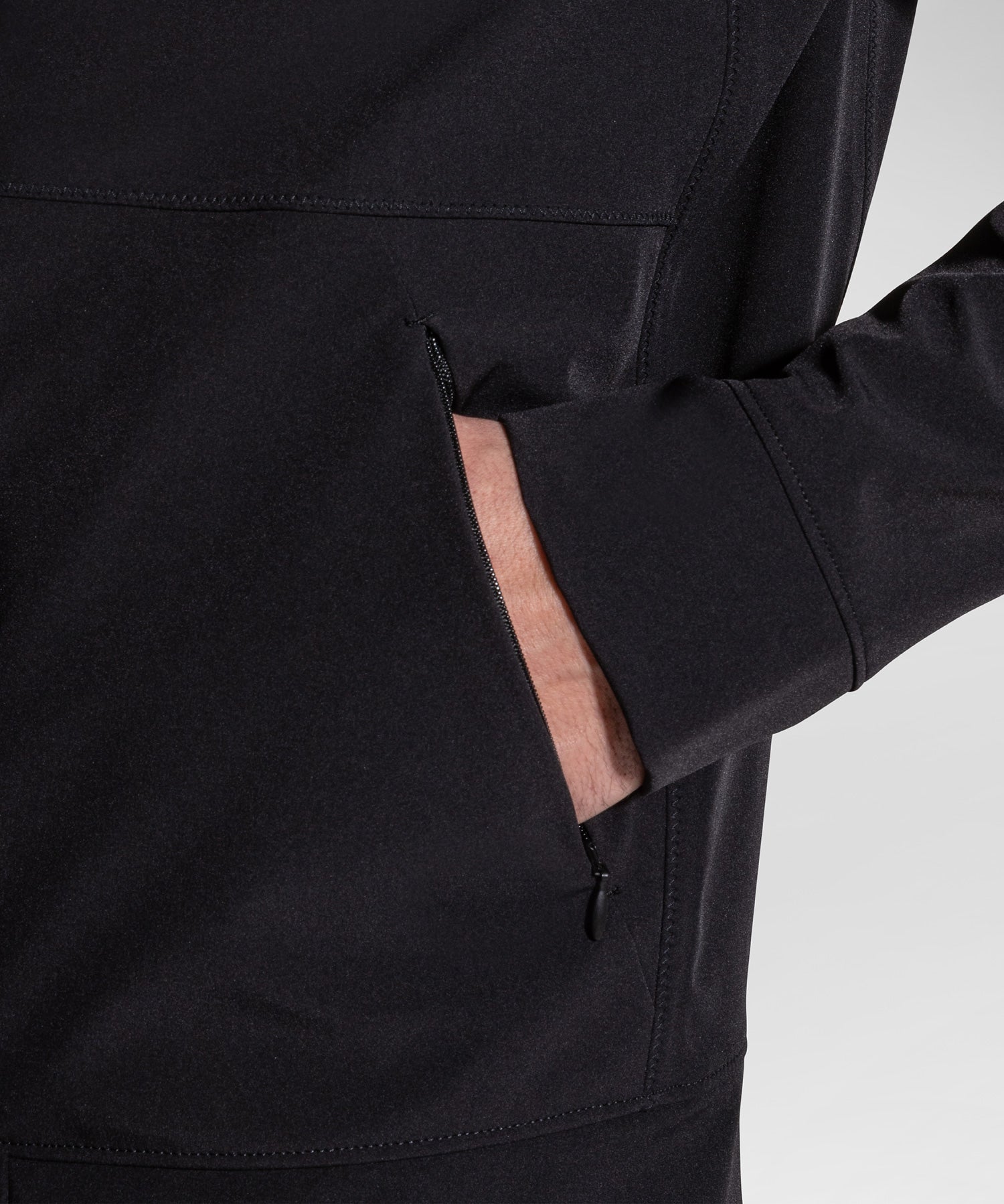 Bomber Liscio Regular Fit / Nero - Ideal Moda