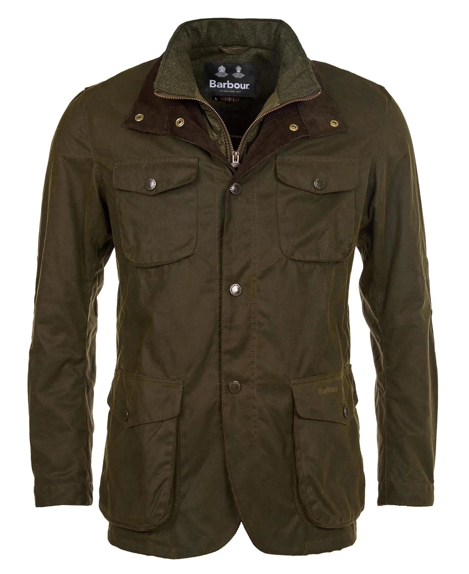 Giubbino Barbour Ogston Wax / Verde - Ideal Moda