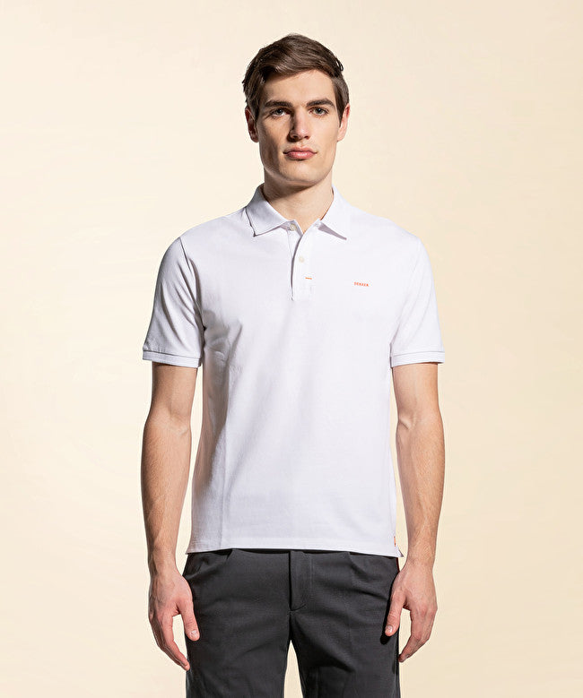 Piquet polo shirt / Bianco - Ideal Moda