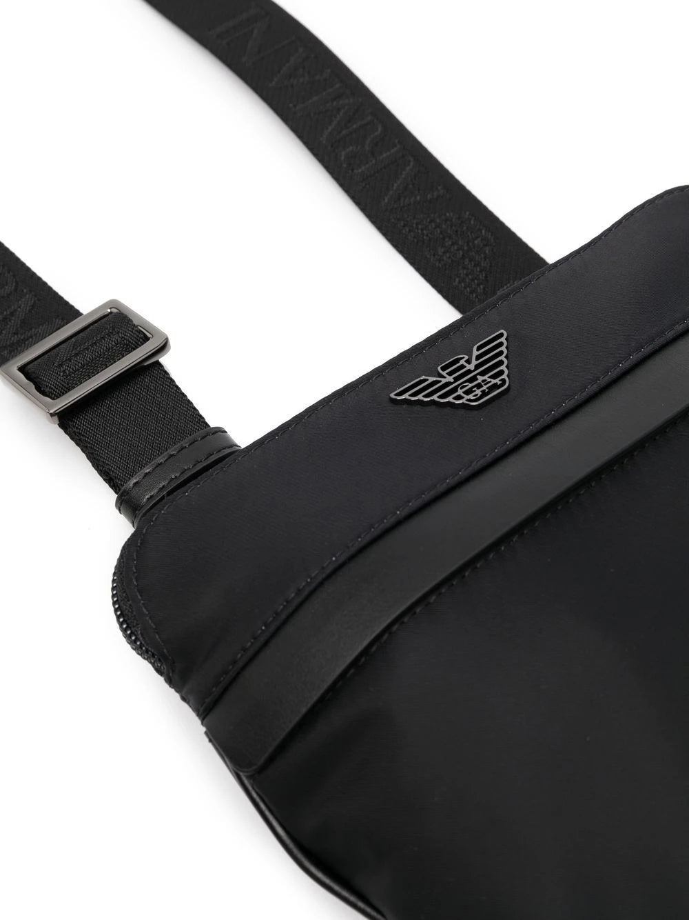 Tracolla con Logo Emporio Armani / Nero - Ideal Moda