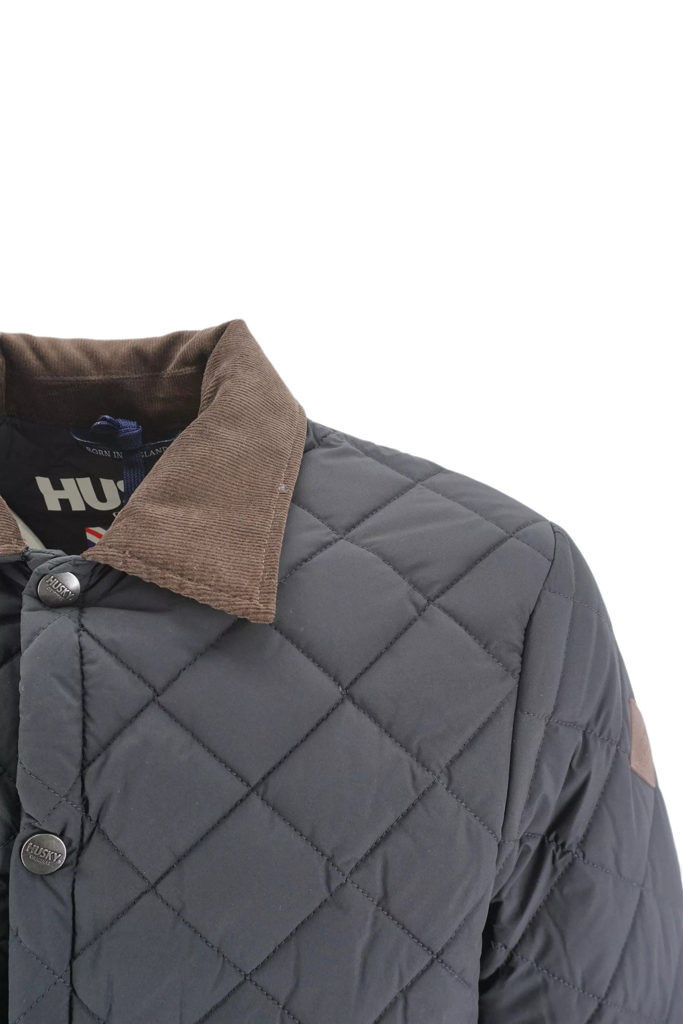 Giubbino Trapuntato con Logo Husky / Nero - Ideal Moda