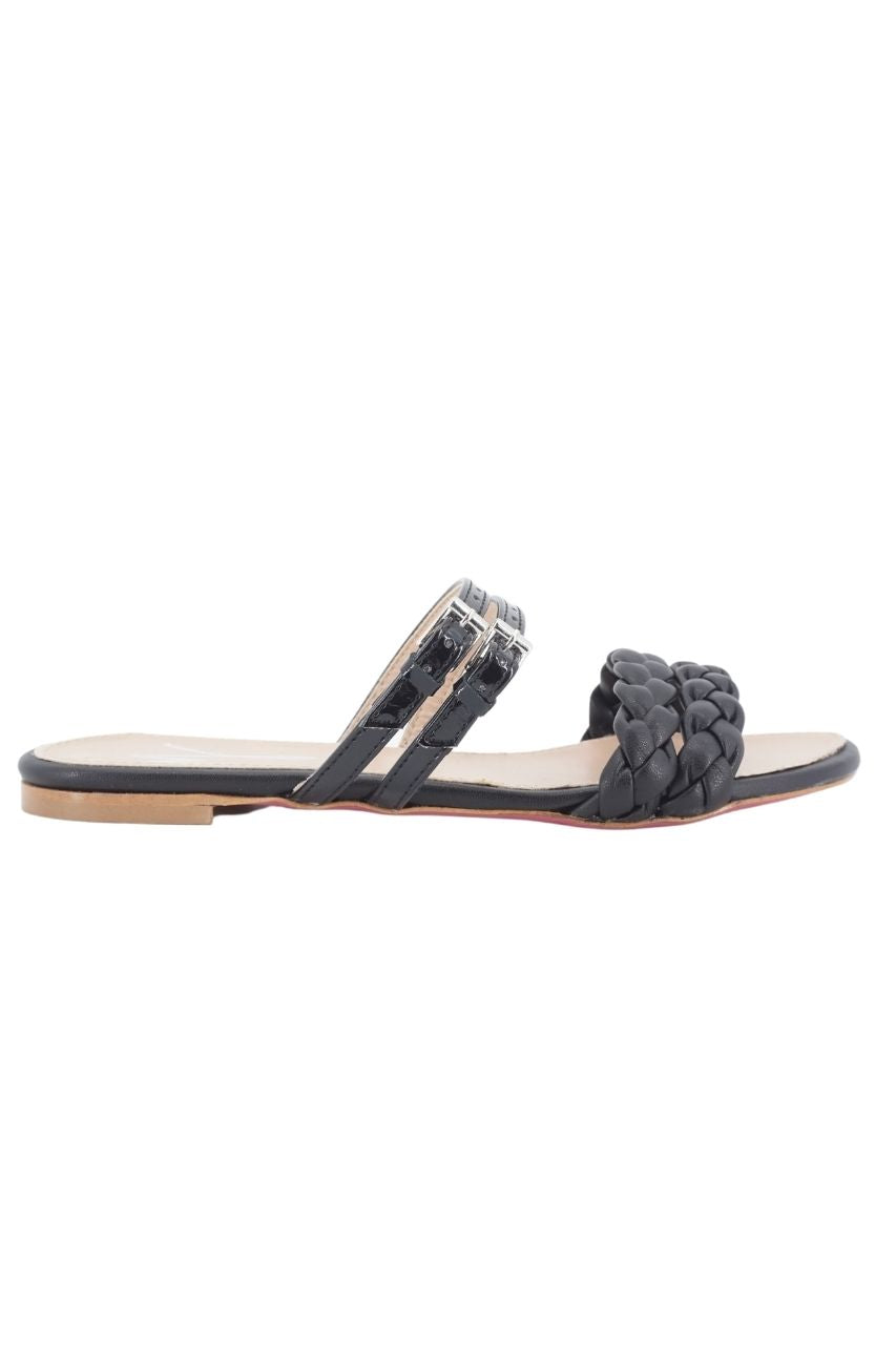 Sandalo Manila Grace in Pelle / Nero - Ideal Moda