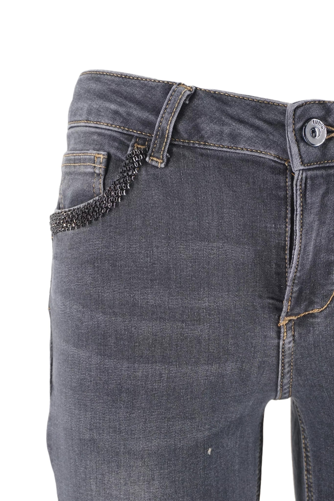 Jeans Scuro Skinny in Denim Stretch Liu Jo / Grigio - Ideal Moda