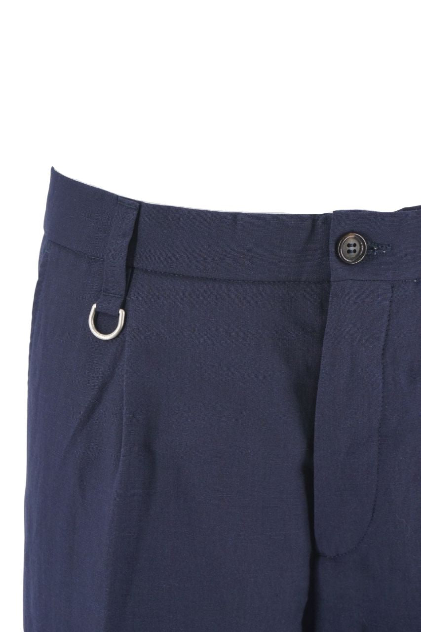 Pantalone Paolo Pecora in Lino / Blu - Ideal Moda