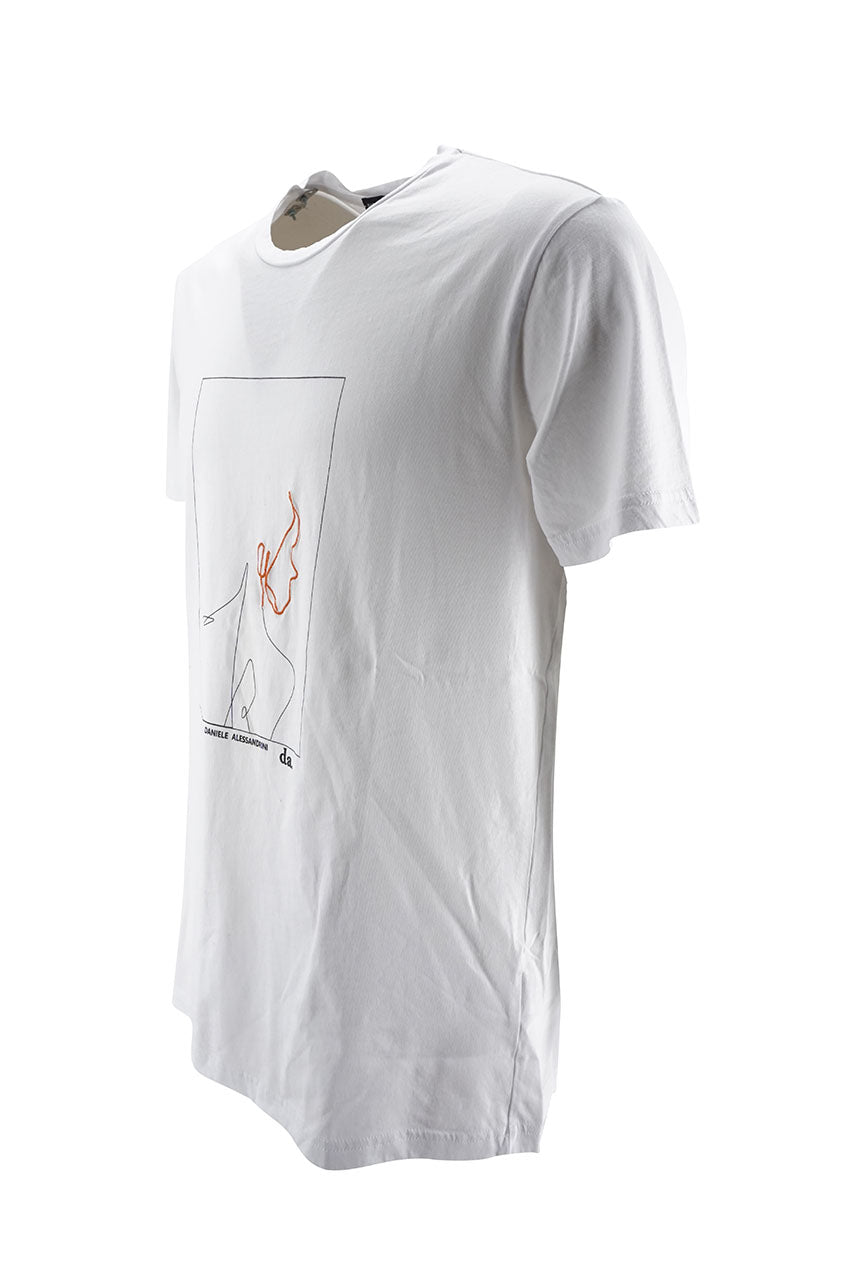 T-Shirt Daniele Alessandrini / Bianco - Ideal Moda