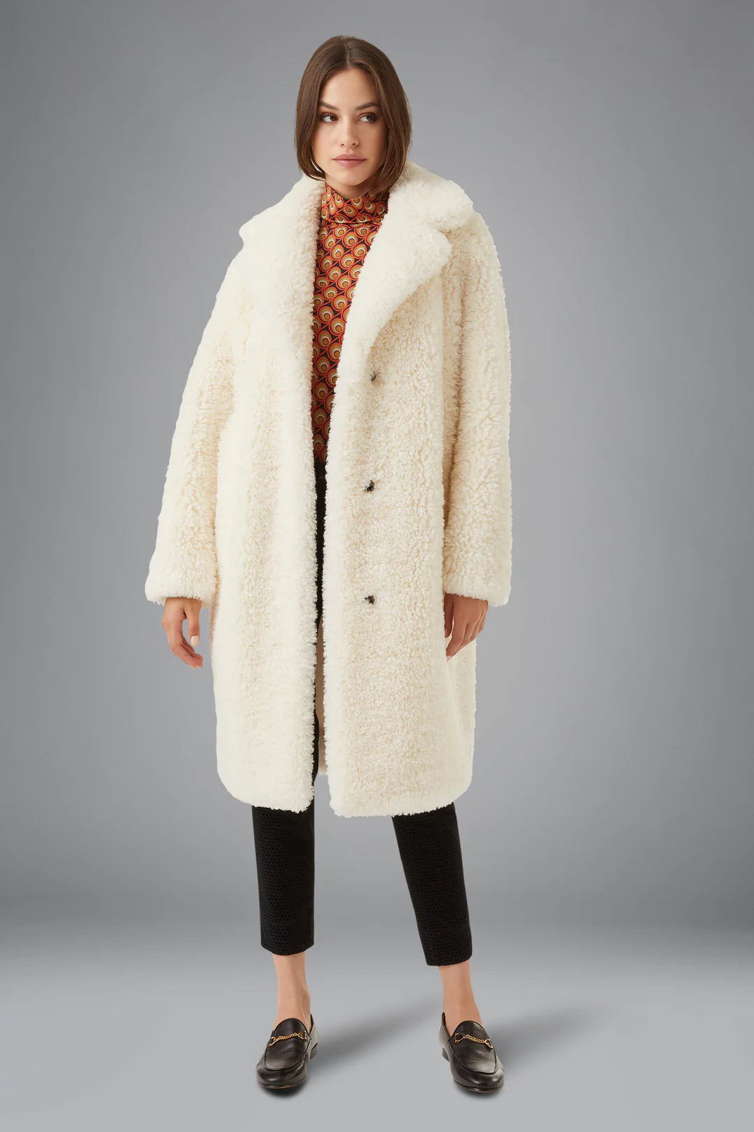 Cappotto Lamb Coat Lady RRD / Beige - Ideal Moda