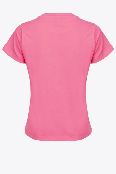 T-Shirt con Logo Pinko / Rosa - Ideal Moda