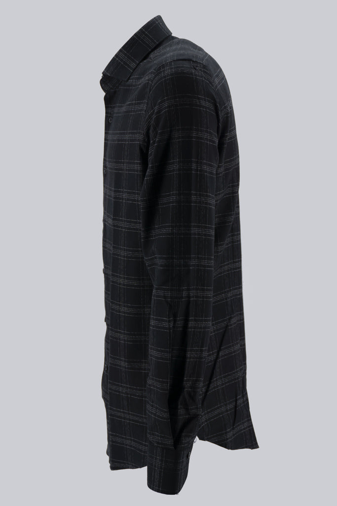 Camicia in Cotone a Fantasia / Nero - Ideal Moda