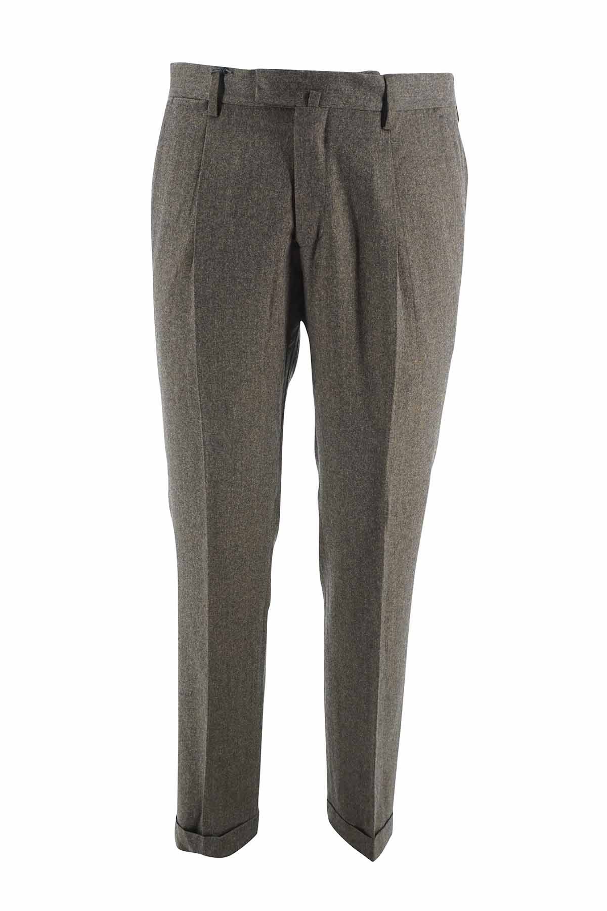 Pantalone Briglia in Lana / Verde - Ideal Moda
