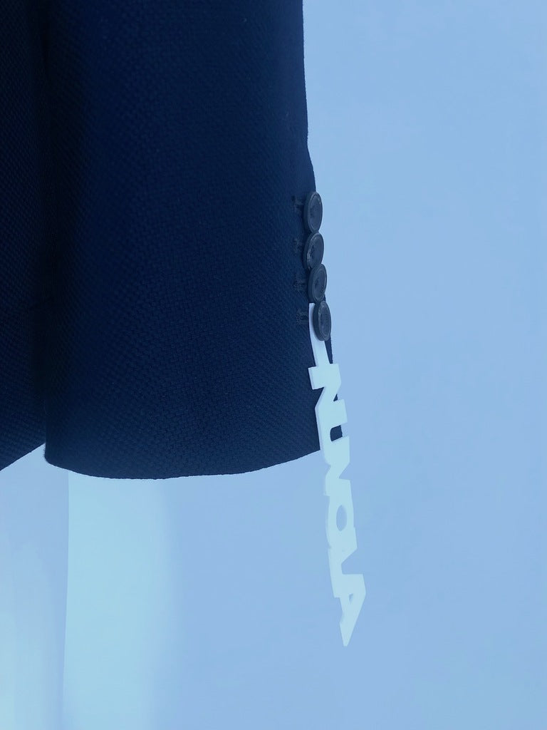 Giacca in cotone e lana / Blu - Ideal Moda