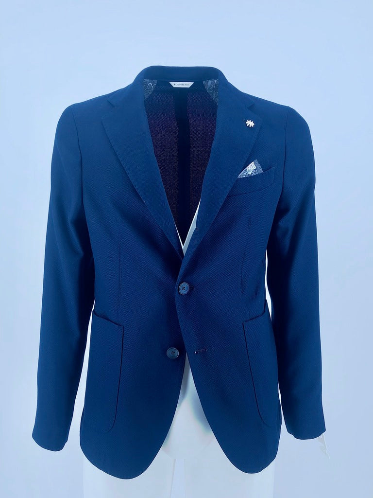 Giacca in cotone e lana / Blu - Ideal Moda