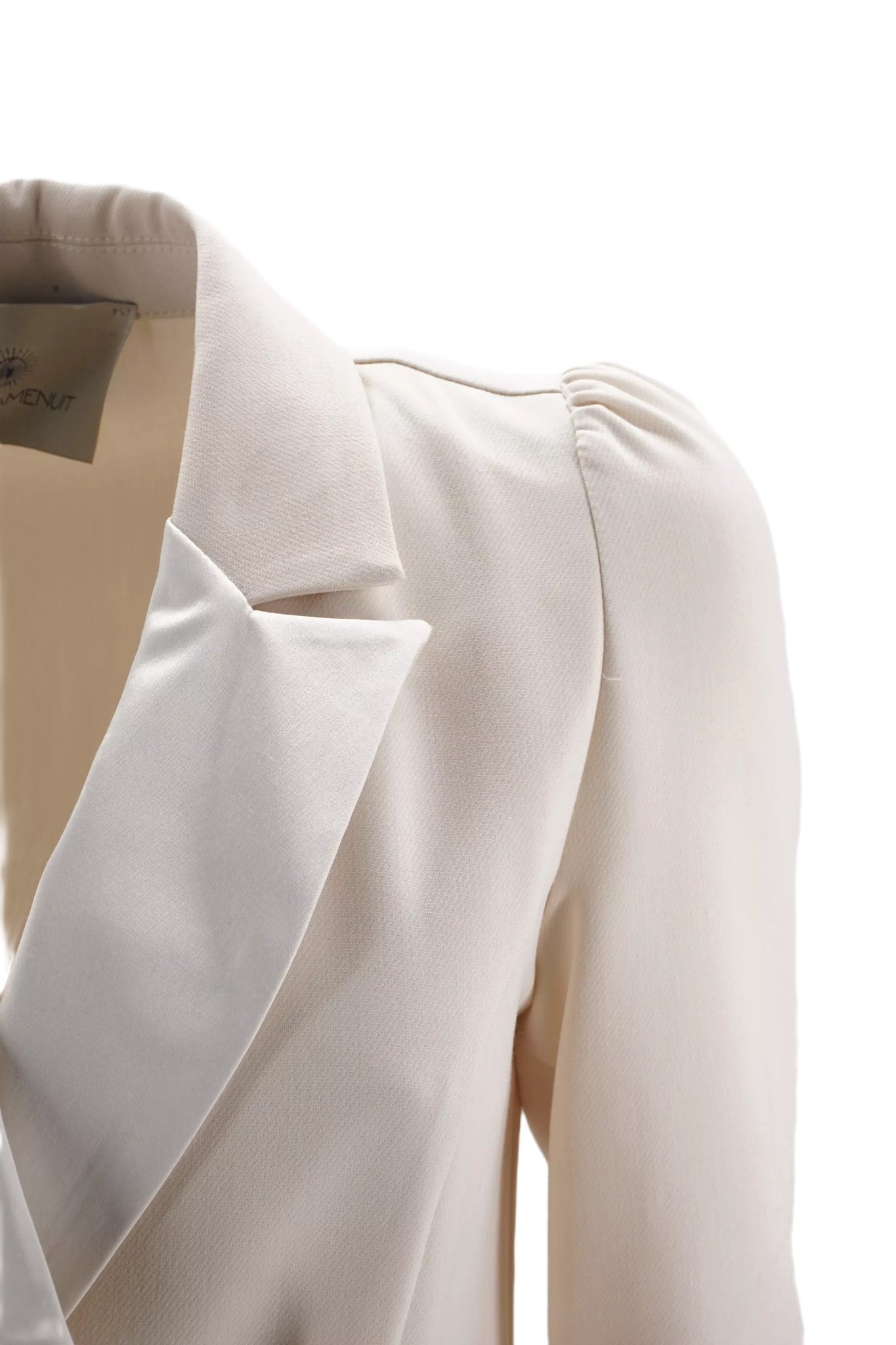 Abito Doppio Petto con Revers / Bianco - Ideal Moda