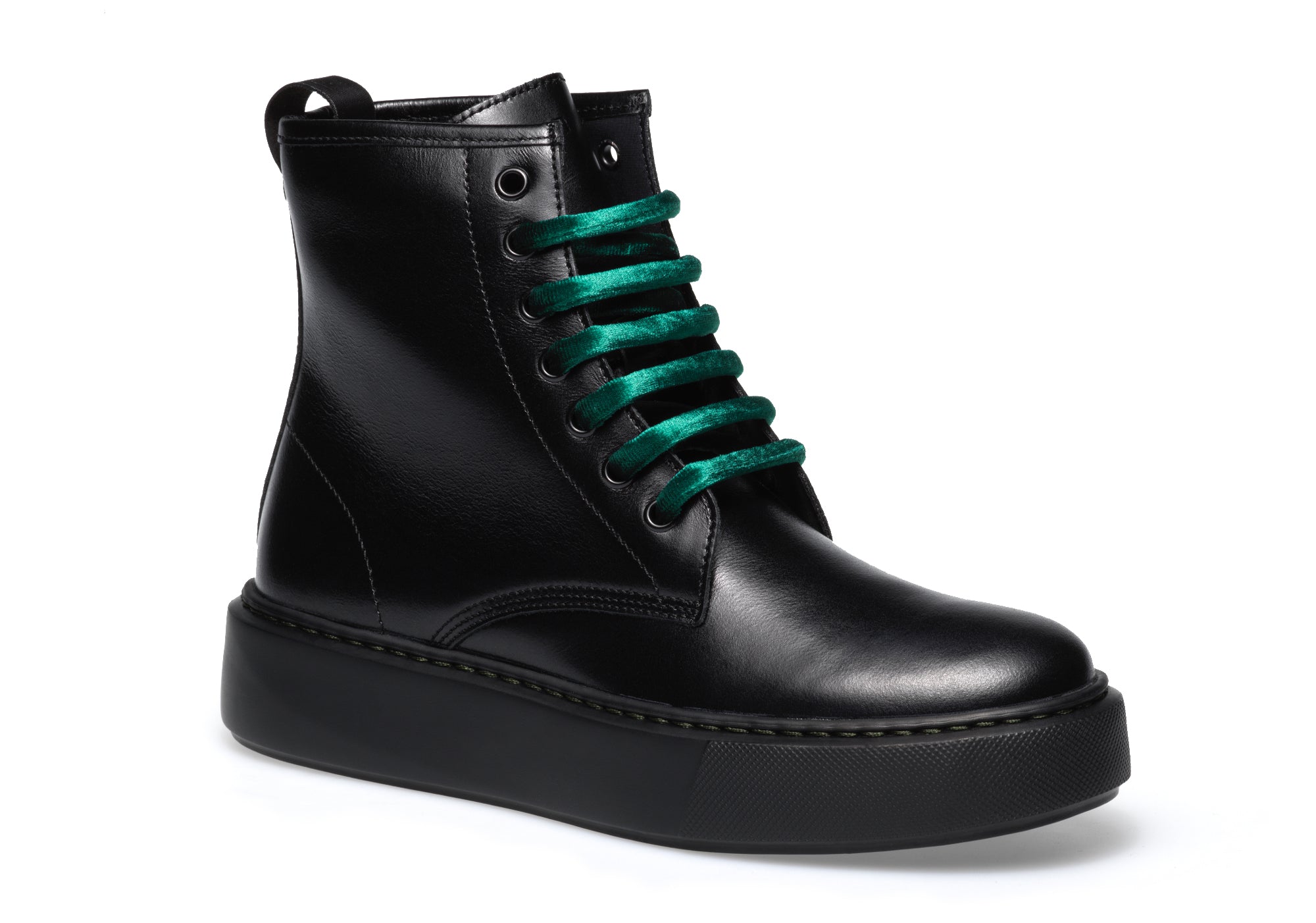 Anfibio Frau in Pelle / Nero - Ideal Moda