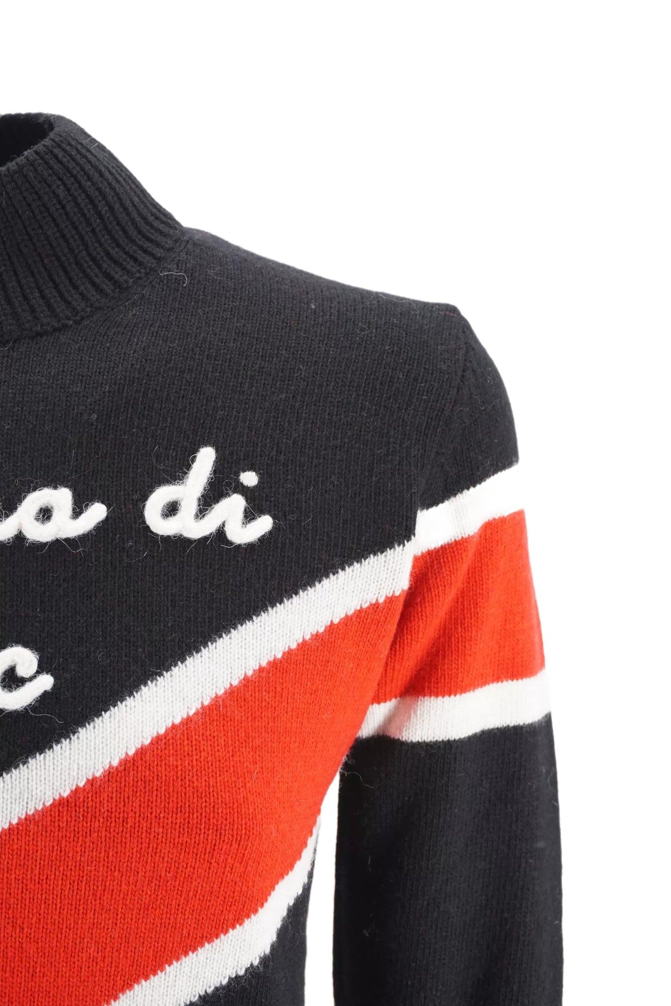 Maglia con Ricamo Cortina Mc2 Saint Barth / Nero - Ideal Moda