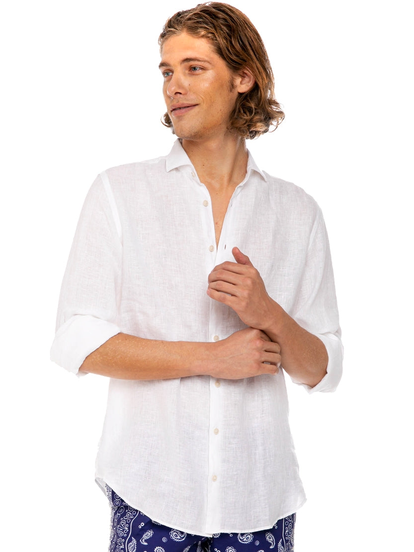Camicia di Lino / Bianco - Ideal Moda