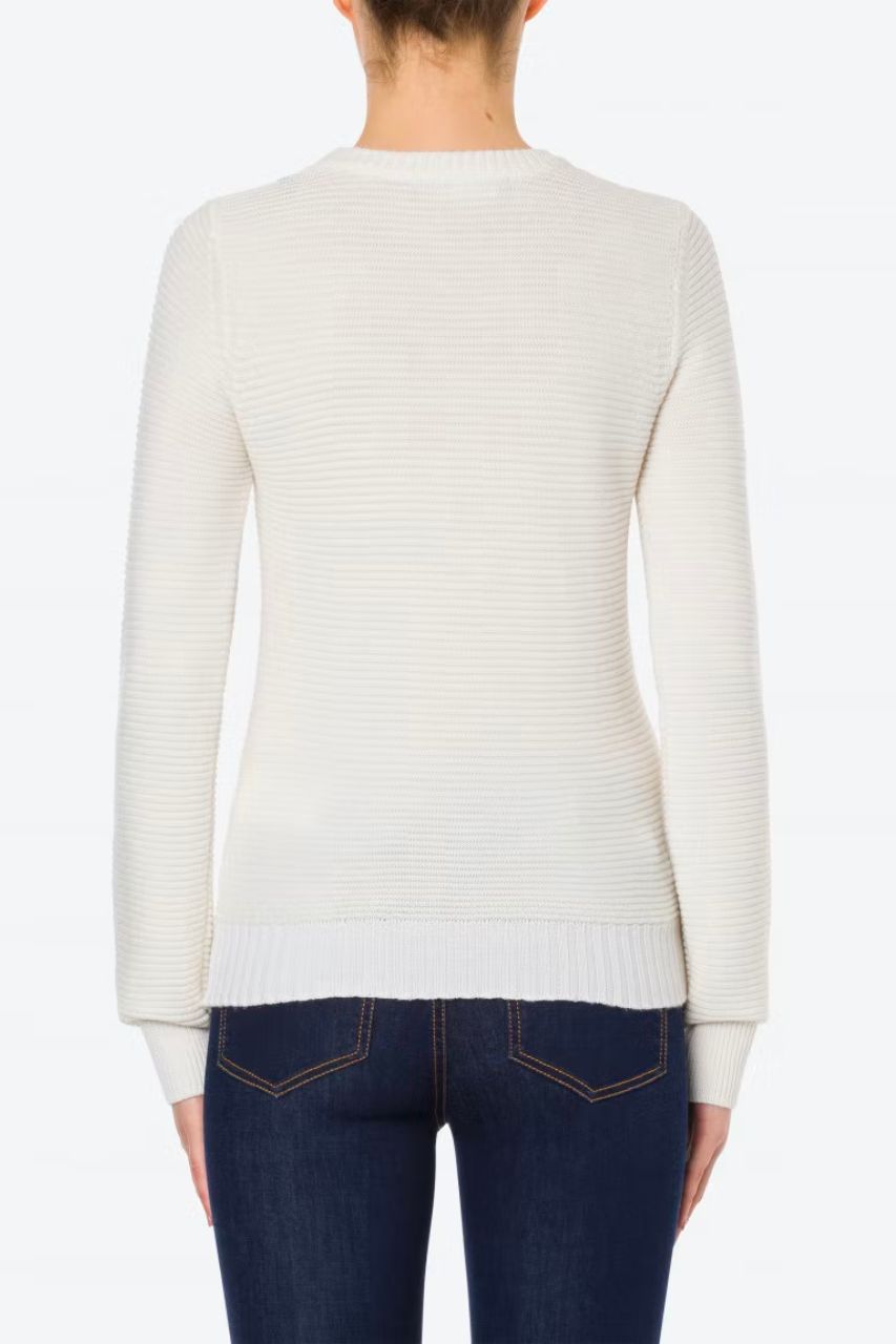 Maglia con Logo Love Moschino / Bianco - Ideal Moda