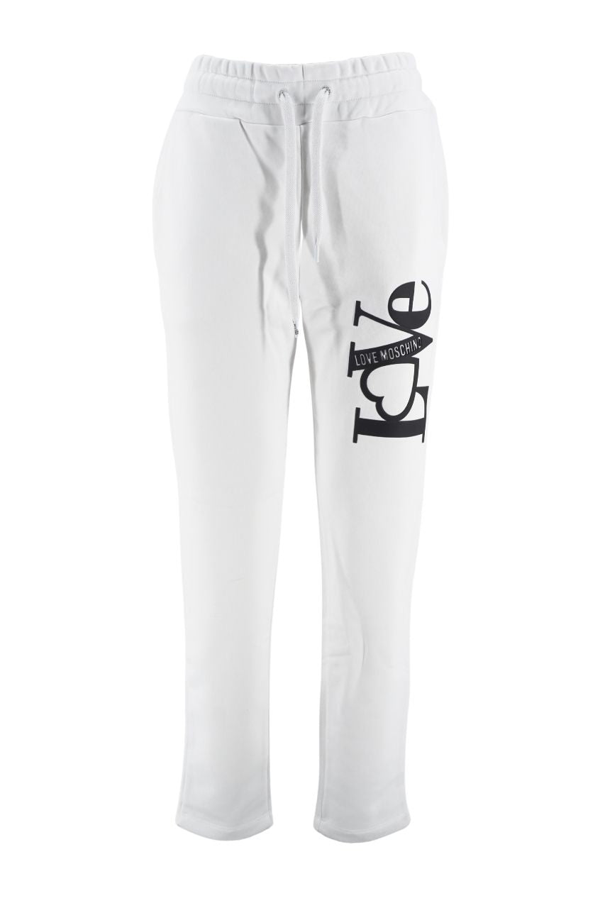 Pantalone Love Moschino in Tuta / Bianco - Ideal Moda