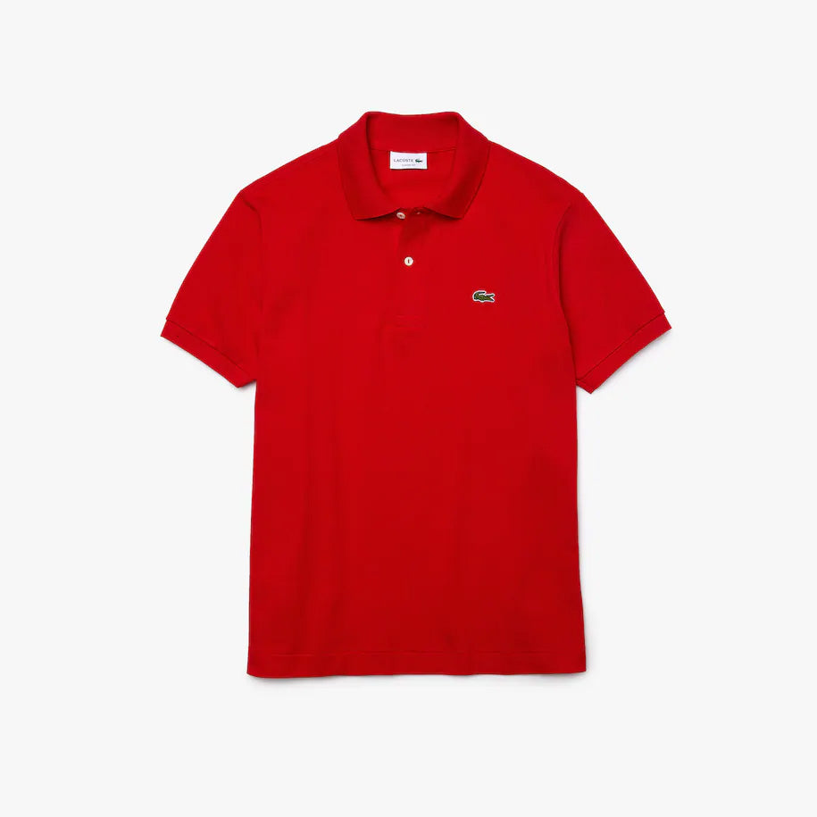 Polo Lacoste L.12.12 classic fit in petit piqué / Rosso - Ideal Moda