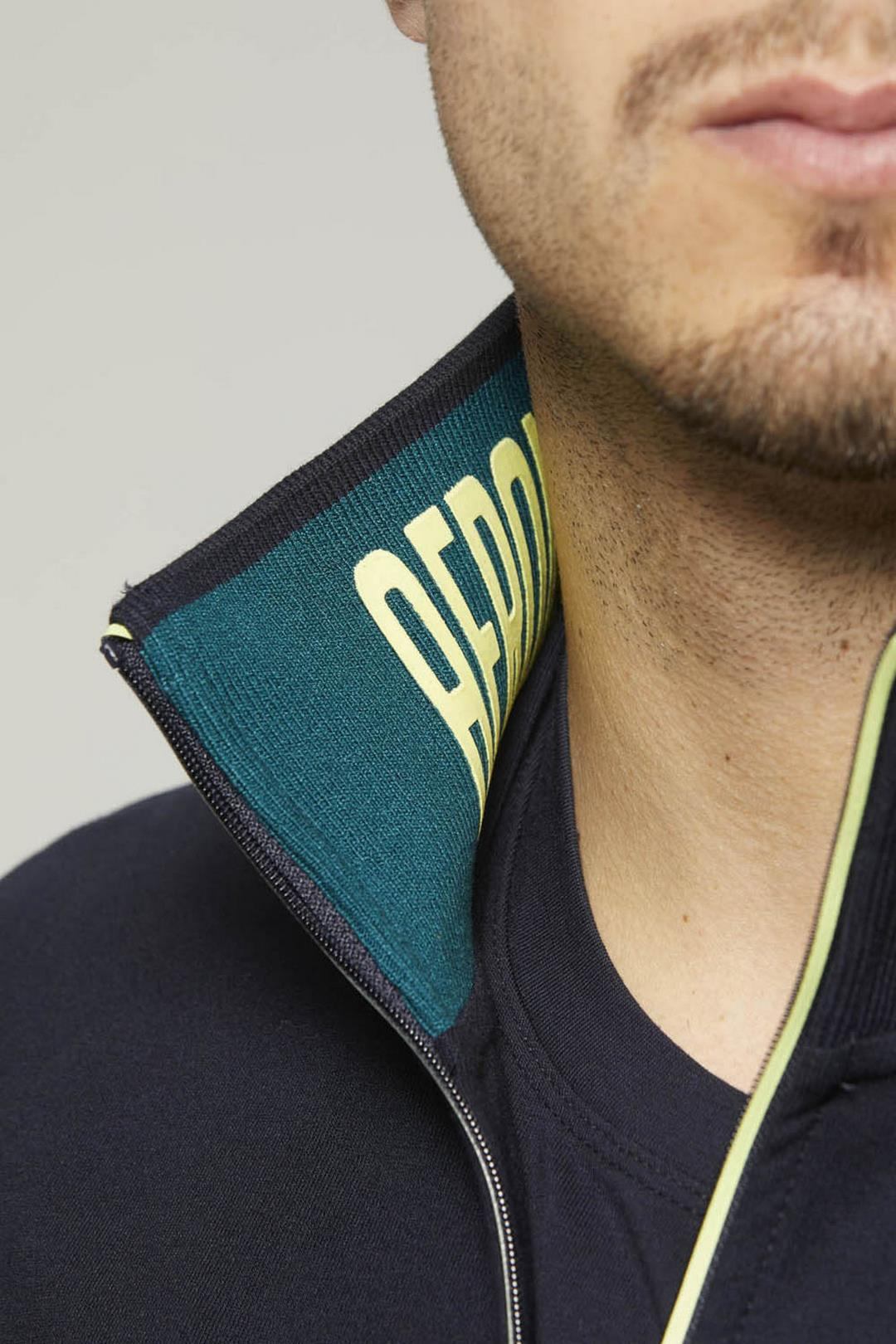 Felpa Aeronautica Militare in Interlock  / Blu - Ideal Moda