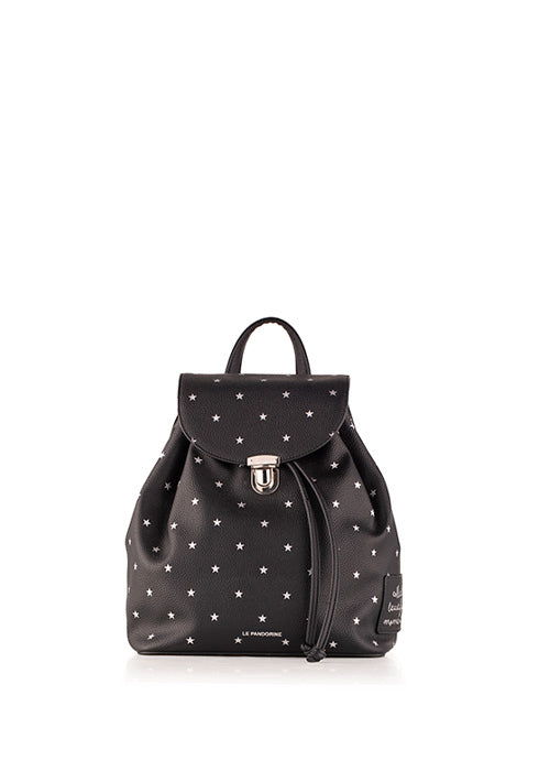Zaino con Fantasia Le Pandorine / Nero - Ideal Moda