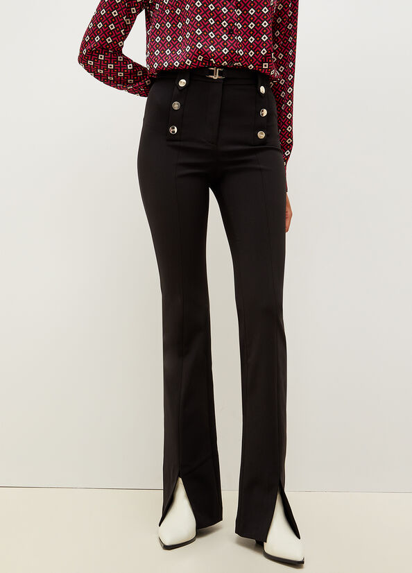 Pantalone in Tessuto Stretch Liu Jo / Nero - Ideal Moda