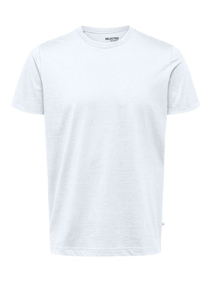 T-Shirt Regular Fit Selected / Bianco - Ideal Moda