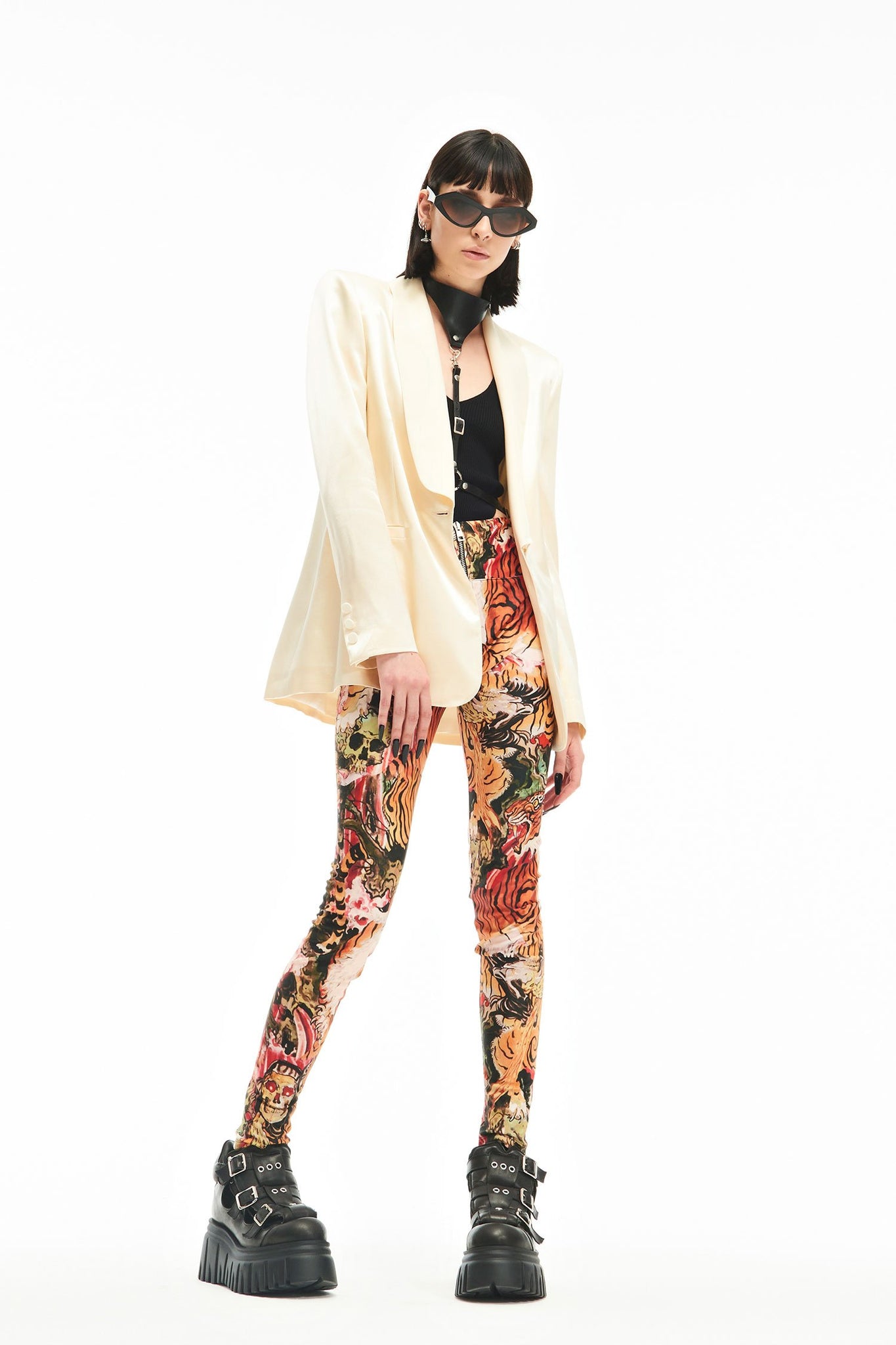Blazer Aniye By in Raso / Bianco - Ideal Moda
