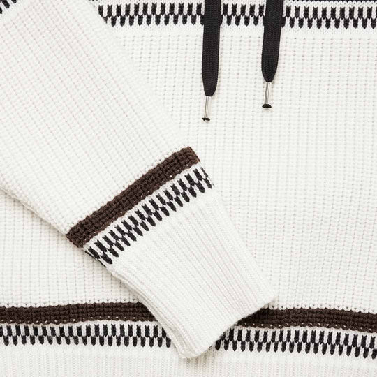 Felpa con Cappuccio Paolo Pecora / Bianco - Ideal Moda